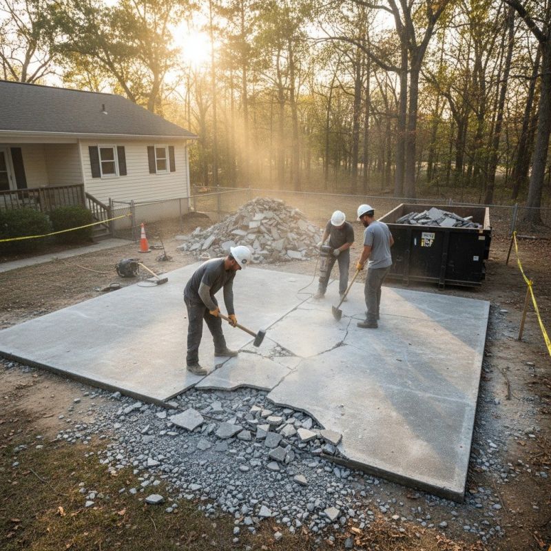 Local Concrete Patio Demolition pros at work